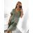 Women's Elegant Glitter Long Sleeve Dress (S/M/L/XL ONE SIZE) ITALIAN FASHIONIMBM230501 M / L black