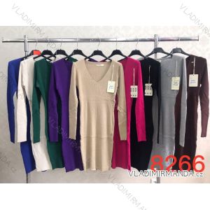 Women's Long Sleeve Stretch Dress (S/M ONE SIZE) ITALIAN FASHION IMWKK238266