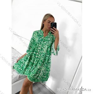 Women's Spanish Summer Long Sleeve Dress (S/M/L/XL ONE SIZE) INDIAN FASHION IMPEM23CA890A/DU