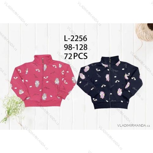 Children's Girls' Zip Up Fleece Sweatshirt (98-128) SEASON SEZ22X2315