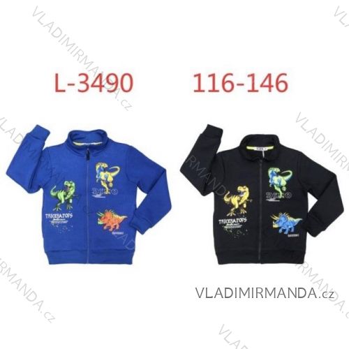 Warm children's sweatshirt for boys (116-146) SEZON SEZ21H-3031