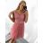 Women's strapless short party dress (S/M ONE SIZE) ITALIAN FASHION IMPSH24C612 pink salmon S/M