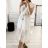 Women's Summer Boho Long Short Sleeve Dress (S/M ONE SIZE) ITALIAN FASHION IMPLI223787