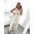 Carmen summer summer shoulder dress (UNI S / M) ITALIAN FASHION IMM20628 S/M white