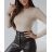 Women's Long Sleeve Sweater (S/M ONE SIZE) ITALIAN FASHION IMWAD232792