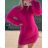 Women's Knitted Sweater Dress Set (S/M ONE SIZE) ITALIAN FASHION IMWE223972