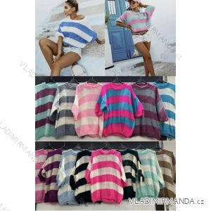 Women's Long Sleeve Sweater (S / M / L one size) ITALIAN FASHION IMWA214327