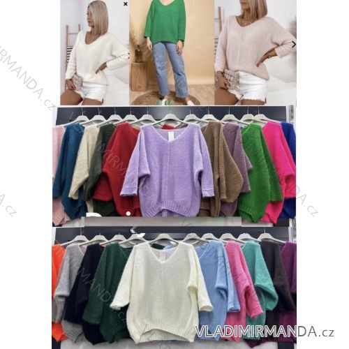 Women's Long Sleeve Sweater (S / M / L one size) ITALIAN FASHION IMWA214327