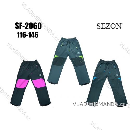 Warm softshell pants children's girls and boys (134-164) SEZON SEZ21SF-1930