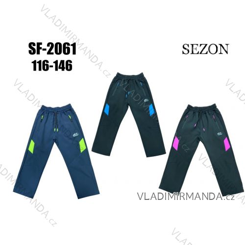 Warm softshell pants children's girls and boys (134-164) SEZON SEZ21SF-1930