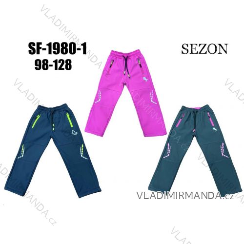 Warm softshell pants children's girls and boys (134-164) SEZON SEZ21SF-1930