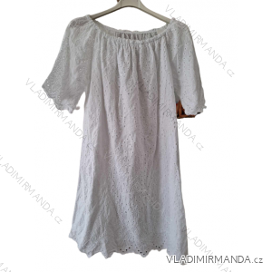 Women's Summer Cotton Short Sleeve Dress (S/M ONE SIZE) ITALIAN FASHION IM722253