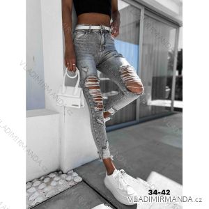 Jeans pants leatherette with zip (XXS-L) LAULIA JWA20108