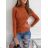 Turtleneck Sweater Long Sleeve Women's Plus Size (XL/2XL ONE SIZE) ITALIAN FASHION IMWE232980