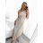 Women's Long Formal Elegant Sleeveless Satin Pleated Dress (S/M ONE SIZE) ITALIAN FASHION IMM23M5790