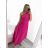 Women's Long Formal Elegant Sleeveless Satin Pleated Dress (S/M ONE SIZE) ITALIAN FASHION IMM23M5790