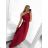 Women's Long Formal Elegant Sleeveless Satin Pleated Dress (S/M ONE SIZE) ITALIAN FASHION IMM23M5790