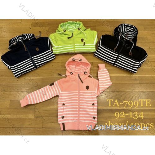 Zip-up sweatshirt with hood long sleeve children's girls and boys (92-134) TA FASHION TAF23TA-799TE