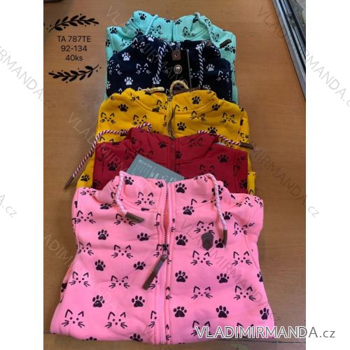 Zip-up sweatshirt with hood long sleeve children's girls (92-134) TA FASHION TAF23TA787TE