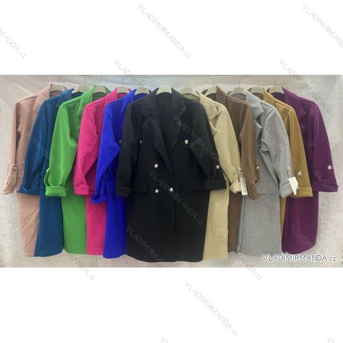 Women's Plus Size Long Sleeve Coat (3XL/4XL ONE SIZE) ITALIAN FASHION IMWQ233045