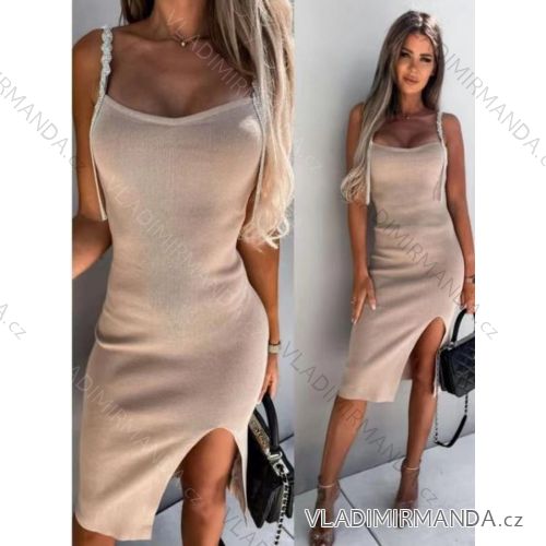 Women's long elegant party dress with straps (S/M ONE SIZE) ITALIAN FASHION IMWE232089