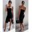 Women's long elegant party dress with straps (S/M ONE SIZE) ITALIAN FASHION IMWE232089