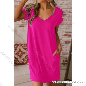 Women's Cotton Short Sleeve Summer Dress (S / M / L / XL ONE SIZE) ITALIAN FASHION IMD22472