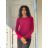 Women's Thin Knitted Long Sleeve Sweater (S/M ONE SIZE) ITALIAN FASHION IMM23M5991