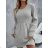 Women's Warm Long Sleeve Knitted Dress (S/M ONE SIZE) ITALIAN FASHION IMD221070