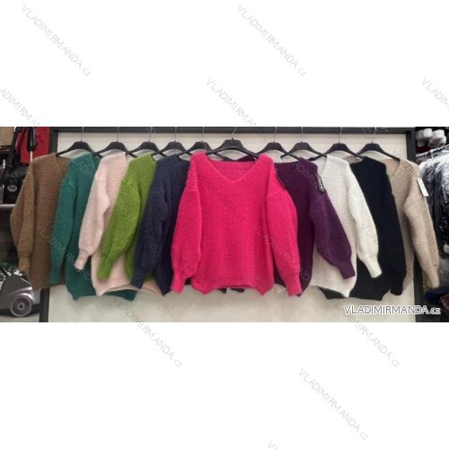 Women's Long Sleeve Sweater (S / M / L one size) ITALIAN FASHION IMWA214327