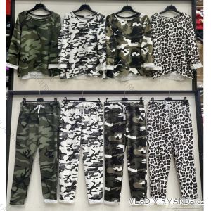 Women's Camouflage Tracksuit Set (S/M ONE SIZE) ITALIAN FASHION IMWB23515