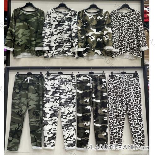 Women's Camouflage Tracksuit Set (S/M ONE SIZE) ITALIAN FASHION IMWB23515