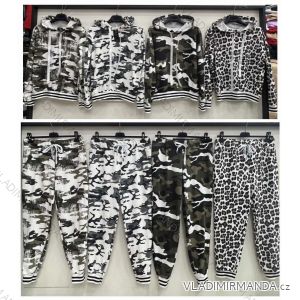 Women's Camouflage Hoodie and Sweatpants Set (S/M ONE SIZE) ITALIAN FASHION IMWB23516