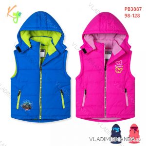 Vest baby girl and booze flap lining (98-128) KUGO B2108