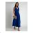 Women's Plus Size (42-46) Long Elegant Party Sleeveless Dress POLISH FASHION PMLBC23265-10 S/M Royal blue