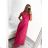 Women's Long Party Elegant Summer Sleeveless Dress (S/M ONE SIZE) ITALIAN FASHION IMPSH233584 Pink S/M