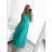 Women's Long Party Elegant Summer Sleeveless Dress (S/M ONE SIZE) ITALIAN FASHION IMPSH233584 Pink S/M