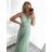 Women's Long Party Elegant Summer Sleeveless Dress (S/M ONE SIZE) ITALIAN FASHION IMPSH233584 Pink S/M