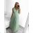 Women's Long Party Elegant Summer Sleeveless Dress (S/M ONE SIZE) ITALIAN FASHION IMPSH233584 Pink S/M