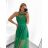 Elegant formal dress with straps for women (S / M ONE SIZE) ITALIAN FASHION IM321576 S/M kerosene