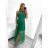 Elegant formal dress with straps for women (S / M ONE SIZE) ITALIAN FASHION IM321576 S/M kerosene