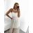 Elegant formal dress with straps for women (S / M ONE SIZE) ITALIAN FASHION IM321576 S/M kerosene