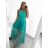 Elegant formal dress with straps for women (S / M ONE SIZE) ITALIAN FASHION IM321576 S/M kerosene