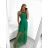 Elegant formal dress with straps for women (S / M ONE SIZE) ITALIAN FASHION IM321576 S/M kerosene