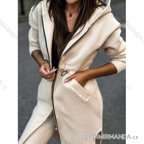Mikina na zip dámský (S/M ONE SIZE) ITALSKÁ MÓDA IMWD217059