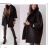 Women's Plus Size Fluffy Long Sleeve Coat (XL/2XL ONE SIZE) ITALIAN FASHION IMC23361