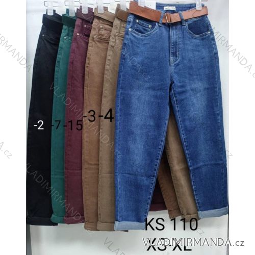 Jeans pants leatherette with zip (XXS-L) LAULIA JWA20108