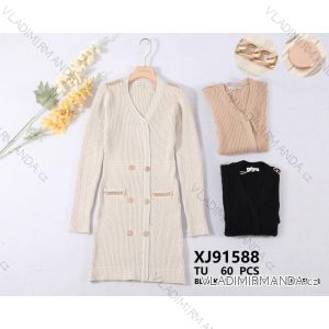 Women's Long Sleeve Knitted Dress (S/M ONE SIZE) FRENCH FASHION FMWT22J51765