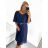 Women's Long Knitted Turtleneck Short Sleeve Dress (S/M ONE SIZE) ITALIAN FASHION IMM22FD51751