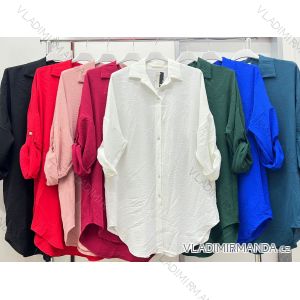 Shirt extended 3/4 long sleeve women's (L/XL/2XL ONE SIZE) ITALIAN FASHION IM423025